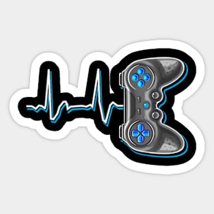 Video  Heartbeat Video Game Controller  Kids Sticker